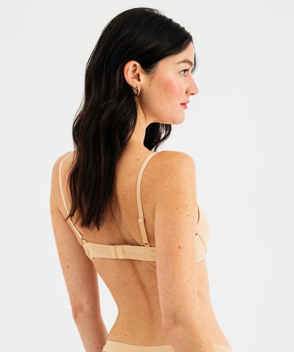 Soutien-gorge corbeille à armatures et bonnets moulés en microfibre vue8 - GEMO 4G FEMME - GEMO