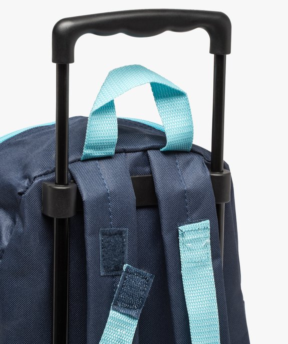 Sac à dos fille avec support à roulettes - Vaiana vue3 - VAIANA - GEMO