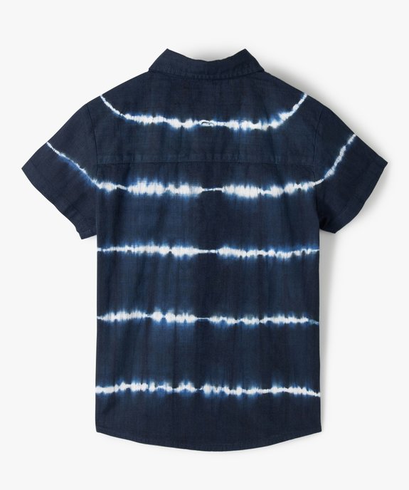 Chemise garçon à manches courtes tie-and-dye vue3 - GEMO (ENFANT) - GEMO