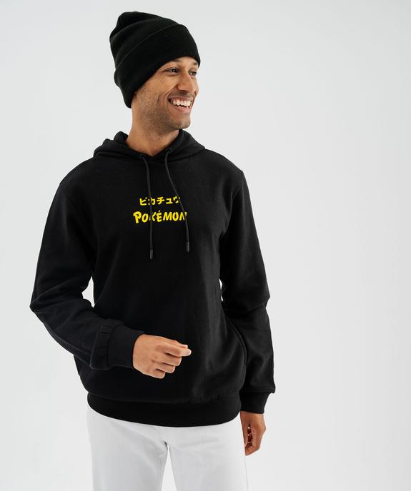 Sweat à capuche imprimé Pikachu homme - Pokémon vue1 - POKEMON - GEMO