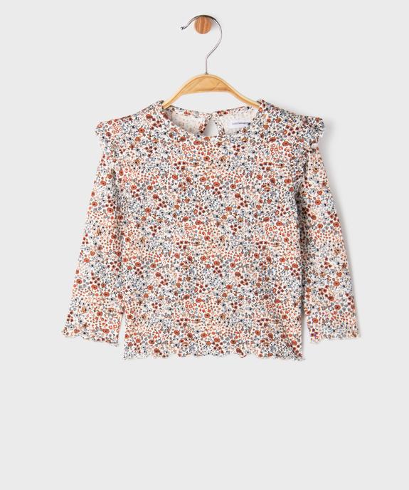 Ensemble 2 pièces bébé fille tee-shirt et salopette en jean - LuluCastagnette vue4 - LULUCASTAGNETTE - GEMO