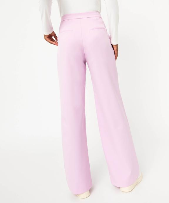 Pantalon de tailleur large et fluide femme - Gémo x Melissaallbb vue4 - GEMO(FEMME PAP) - GEMO
