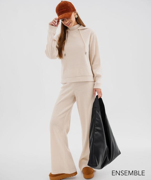 Ensemble pull et pantalon large en maille pour femme - GEMO