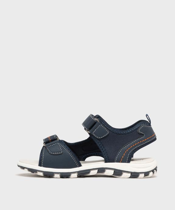 Sandales sportswear à double scratch garçon - 5 Miles vue3 - 5 MILES - GEMO