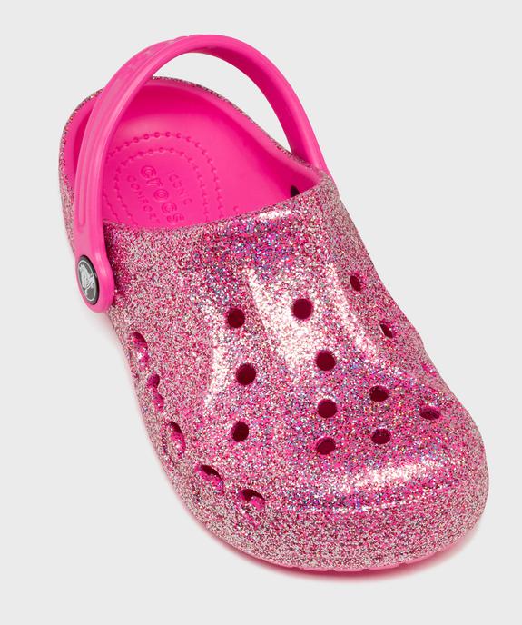 Sabots souples pailletés dessus perforé fille - Crocs vue5 - CROCS - GEMO