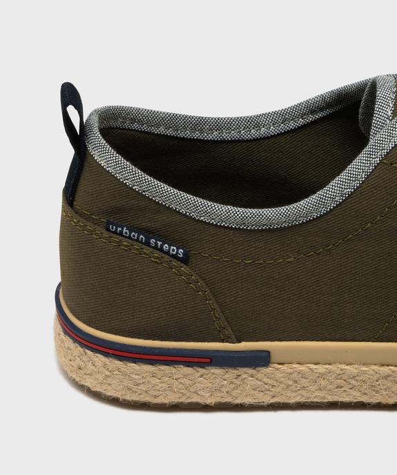 Tennis en toile et semelle corde homme - Urban Steps vue6 - URBAN STEPS GEMO FOR GOOD - GEMO
