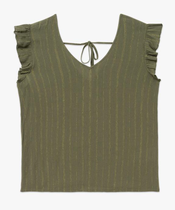 Blouse sans manches en viscose froissée femme vue4 - GEMO(FEMME PAP) - GEMO