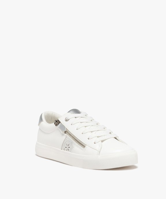 Tennis femme à lacets pailletés et zip décoratif femme vue3 - GEMO (SPORTSWR) - GEMO