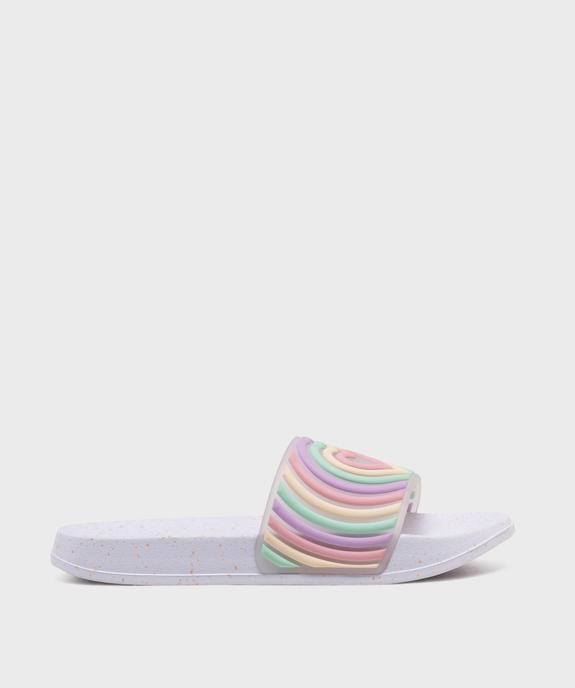 Mules de piscine à motif coeur fille vue1 - GEMO (PLAGE) - GEMO