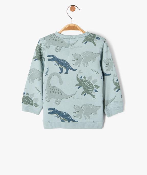 Sweat molletonné avec motif dinosaure bébé garçon vue3 - GEMO 4G BEBE - GEMO