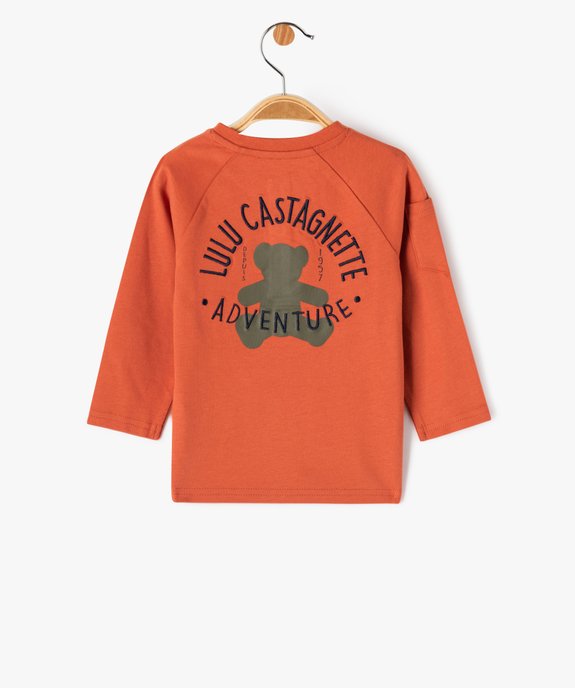 Tee-shirt manches longues col tunisien bébé garçon - LuluCastagnette vue3 - LULUCASTAGNETTE - GEMO