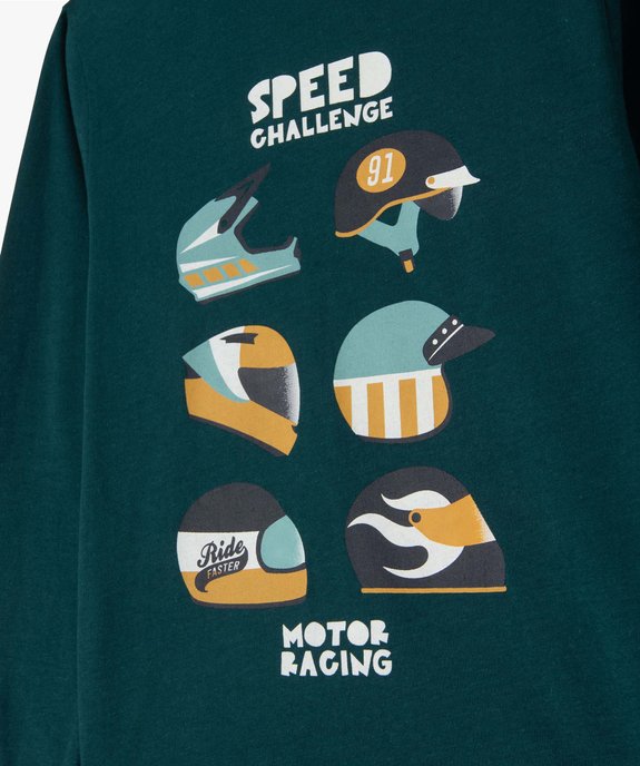 Tee-shirt garçon à manches longues avec motif XXL sur l’avant vue3 - GEMO (ENFANT) - GEMO