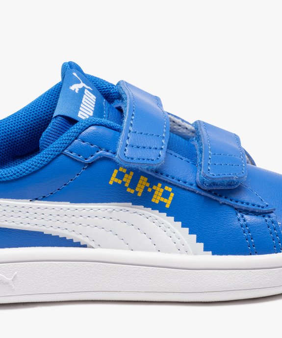 Baskets garçon tricolores à double scratch ajustables - Puma  vue6 - PUMA - GEMO