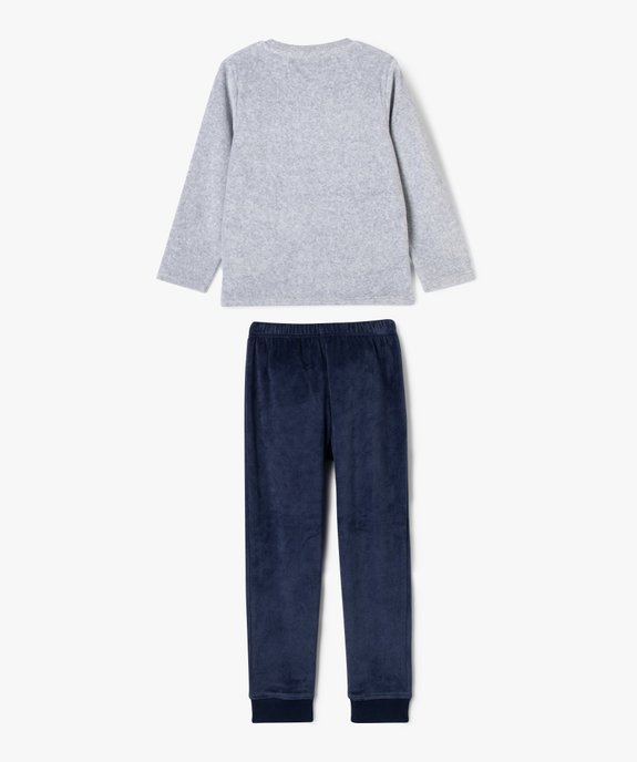 Pyjama en velours thème glaciers garçon vue3 - GEMO (ENFANT) - GEMO