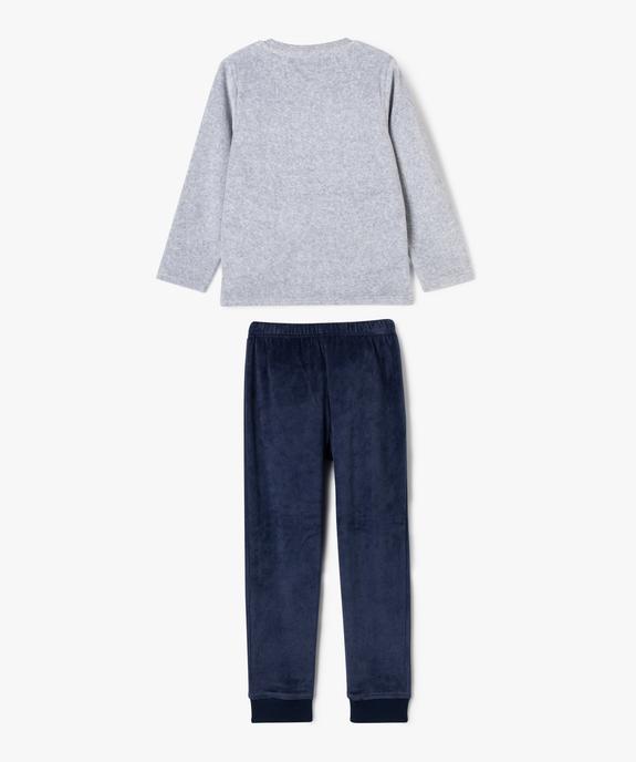 Pyjama en velours thème glaciers garçon - GEMO (ENFANT) Pyjama en velours thème glaciers garçon vue3 - GEMO (ENFANT) - GEMO