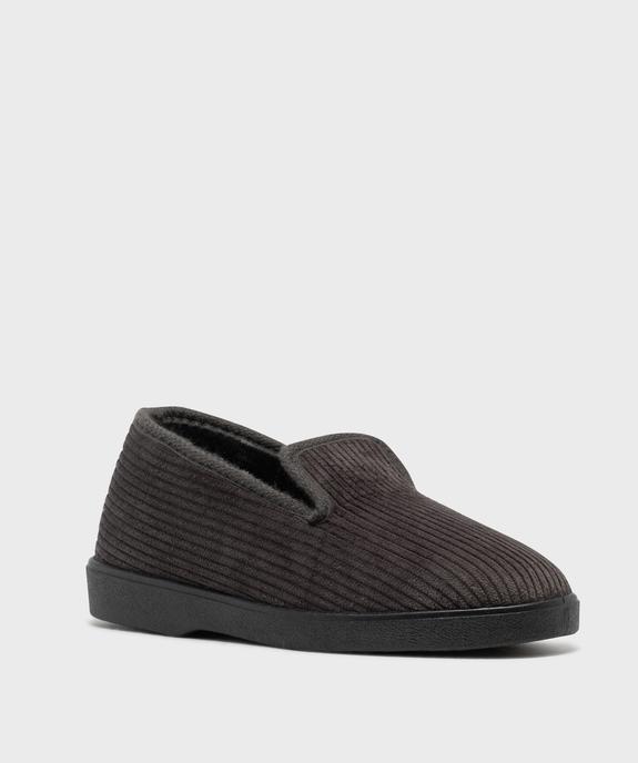 Chaussons confort en velours côtelé homme vue3 - G'FLEX GEMO FOR GOOD - GEMO