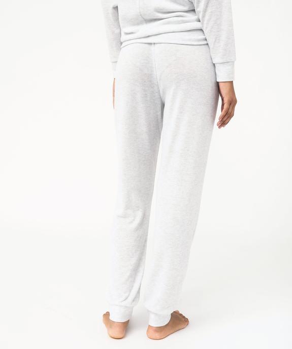 Pantalon de pyjama en maille fine femme vue3 - GEMO 4G FEMME - GEMO