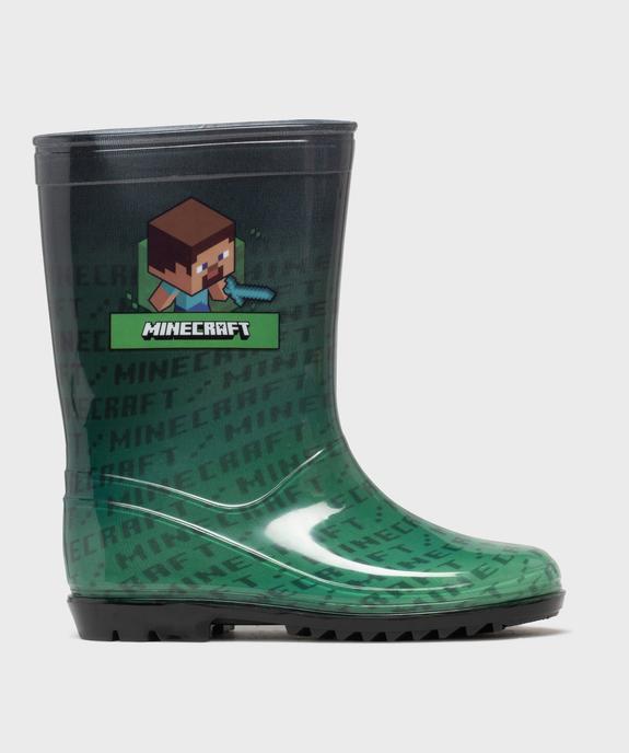 Bottes de pluie imprimées garçon - Minecraft vue1 - MINECRAFT - GEMO