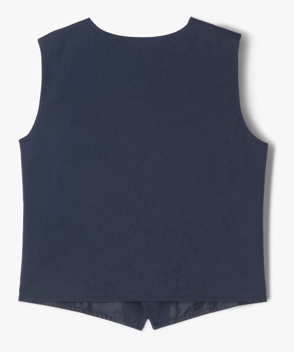 Gilet sans manches en viscose garçon vue4 - GEMO 4G GARCON - GEMO