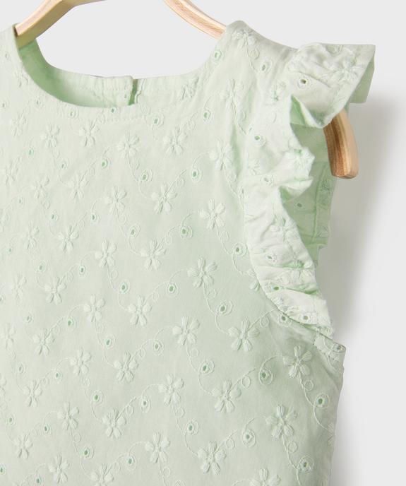 Blouse sans manches à motifs brodés bébé fille vue2 - GEMO(BEBE DEBT) - GEMO
