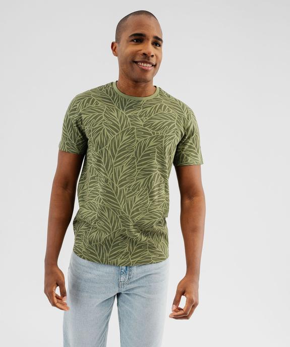 Tee-shirt manches courtes imprimé homme vue1 - GEMO (HOMME) - GEMO