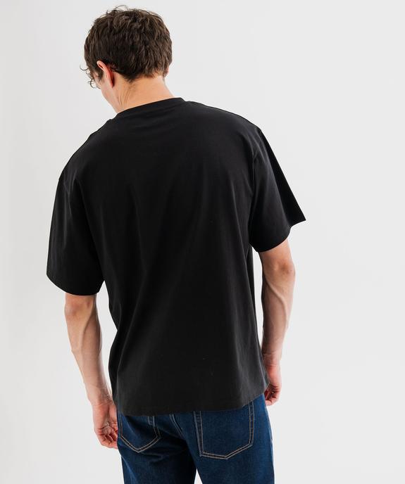 Tee-shirt manches courtes oversize à motif urbain homme vue3 - GEMO 4G HOMME - GEMO