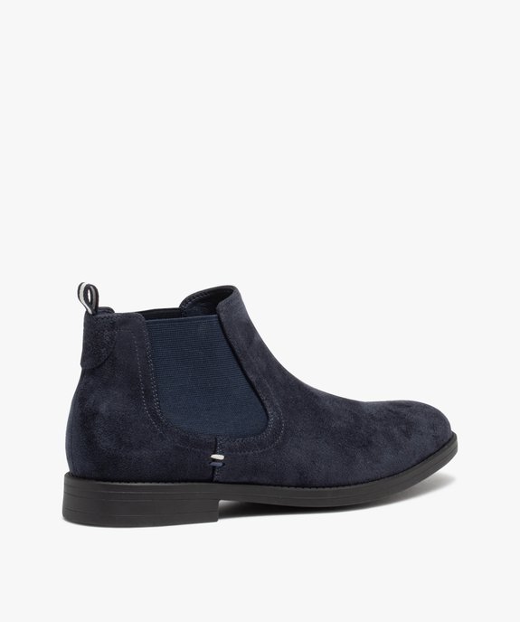 Boots Chelsea en suédine élégantes homme  vue5 - GEMO(URBAIN) - GEMO