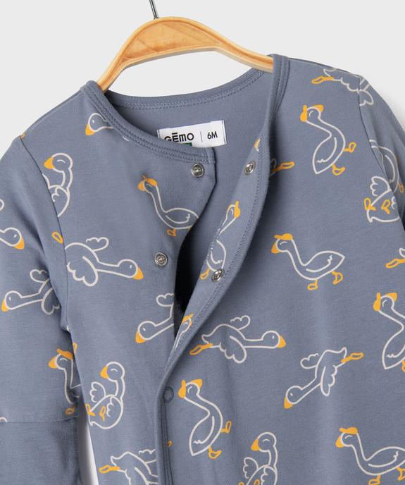 Ensemble 3 pièces bavoir, body et pyjama bébé vue3 - GEMO(BB COUCHE) - GEMO