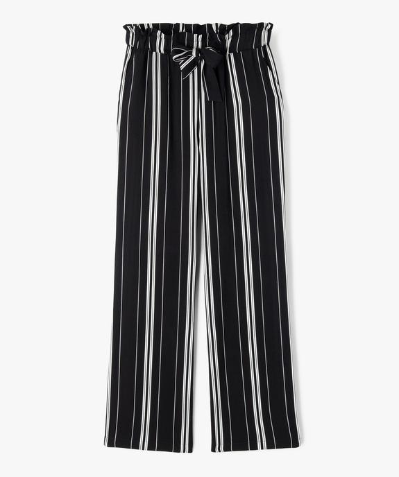 Pantalon fluide coupe large fille vue1 - GEMO 4G FILLE - GEMO
