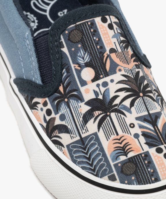 Baskets basses en toile imprimer à enfiler forme slippers garçon vue7 - BUGGY GEMO FOR GOOD - GEMO