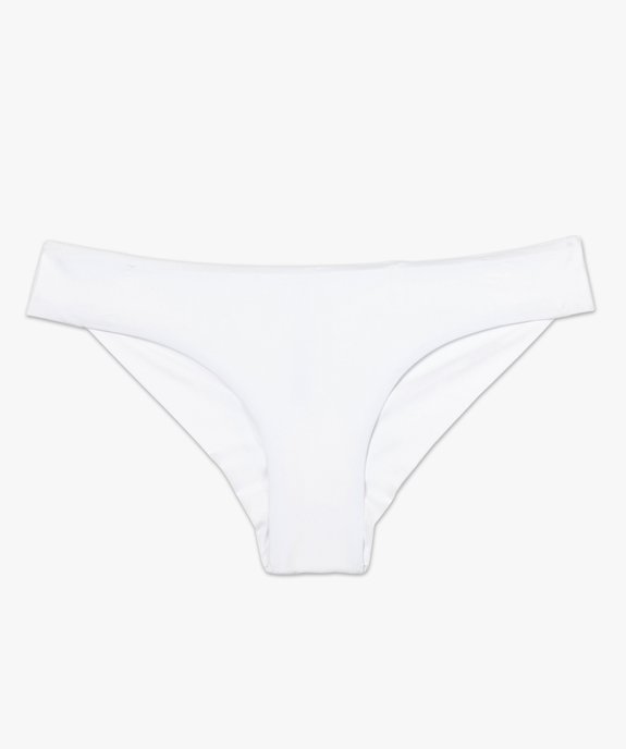 Bas de maillot de bain femme forme shorty uni vue4 - GEMO (PLAGE) - GEMO