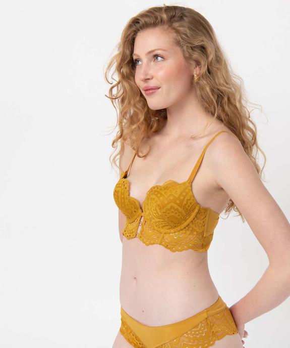 Soutien-gorge push-up en dentelle avec armatures vue1 - GEMO(HOMWR FEM) - GEMO
