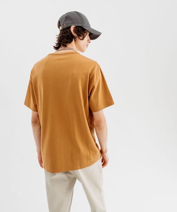 Tee-shirt à manches courtes uni homme vue3 - GEMO 4G HOMME - GEMO