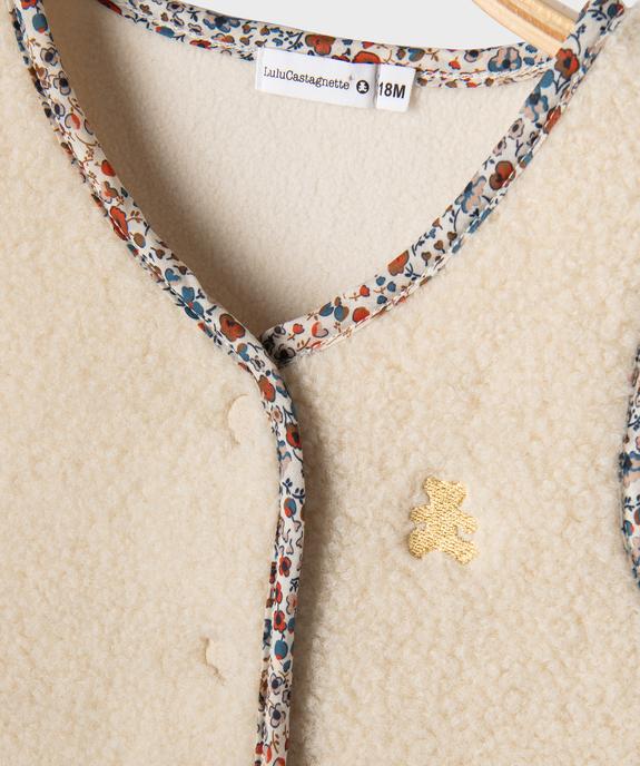 Gilet sans manches en sherpa bébé fille - LuluCastagnette vue2 - LULUCASTAGNETTE - GEMO