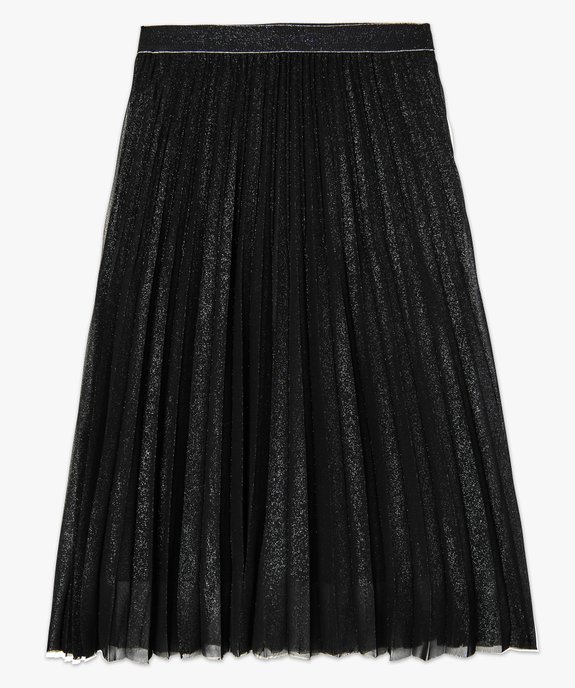 Jupe femme plissée à paillette et taille élastiquée vue4 - GEMO(FEMME PAP) - GEMO