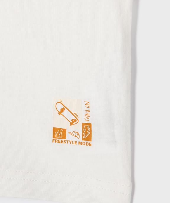 Débardeur en coton avec logo skate garçon vue2 - GEMO (ENFANT) - GEMO