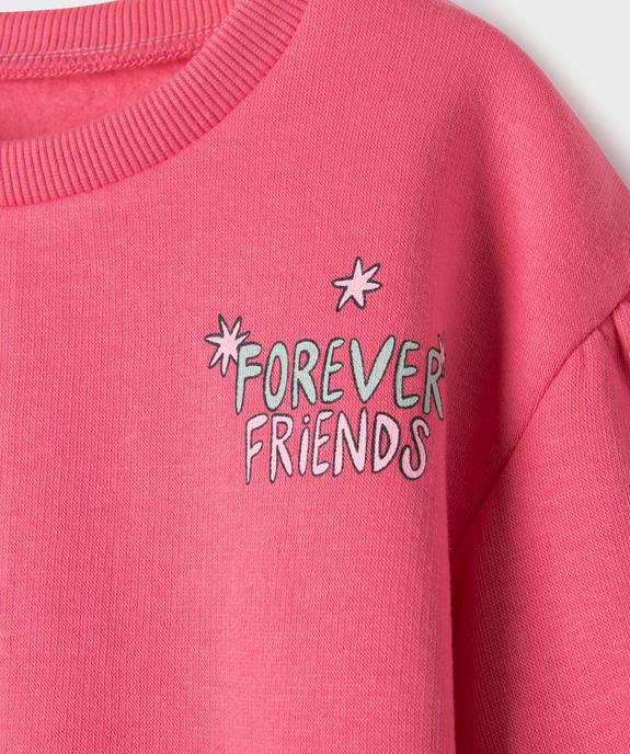 Sweat imprimé à manches bouffantes bébé fille vue2 - GEMO 4G BEBE - GEMO