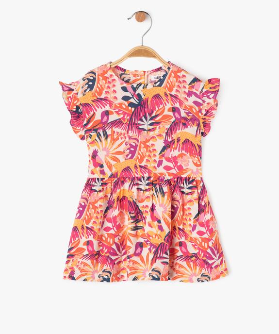 Robe sans manches à motifs fleuris bébé fille vue1 - GEMO 4G BEBE - GEMO