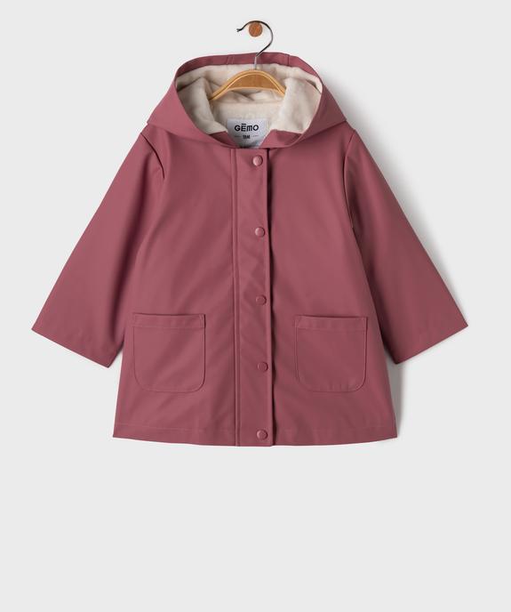 Imperméable chaudement doublé en matière déperlante bébé fille vue1 - GEMO(BEBE DEBT) - GEMO