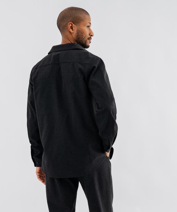 Chemise manches longues en flanelle homme vue4 - GEMO (HOMME) - GEMO