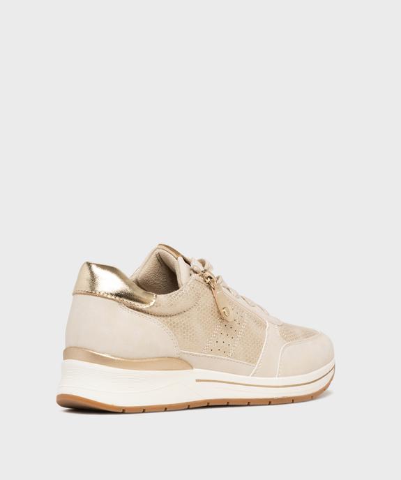 Sneakers compensées avec détails brillants femme - Valentina Baldano vue4 - VALENTINA BALDA - GEMO