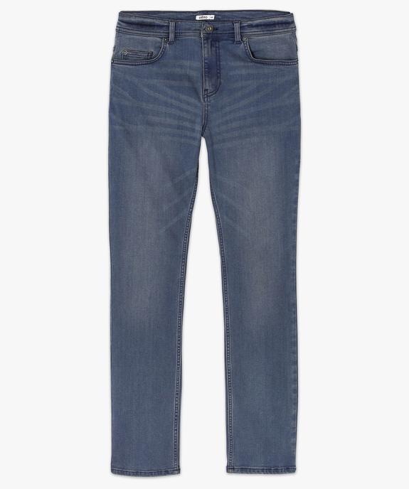 Jean homme coupe Straight légèrement délavé vue4 - GEMO 4G HOMME - GEMO