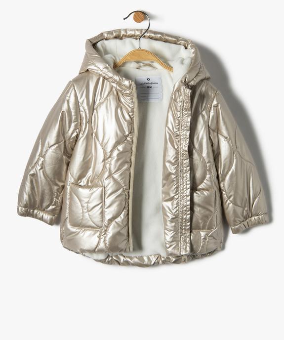 Blouson fille à capuche et doublure chaude vue2 - GEMO(BEBE DEBT) - GEMO