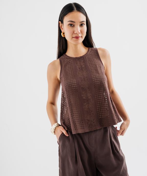 Débardeur en dentelle coupe ample femme vue1 - GEMO(FEMME PAP) - GEMO