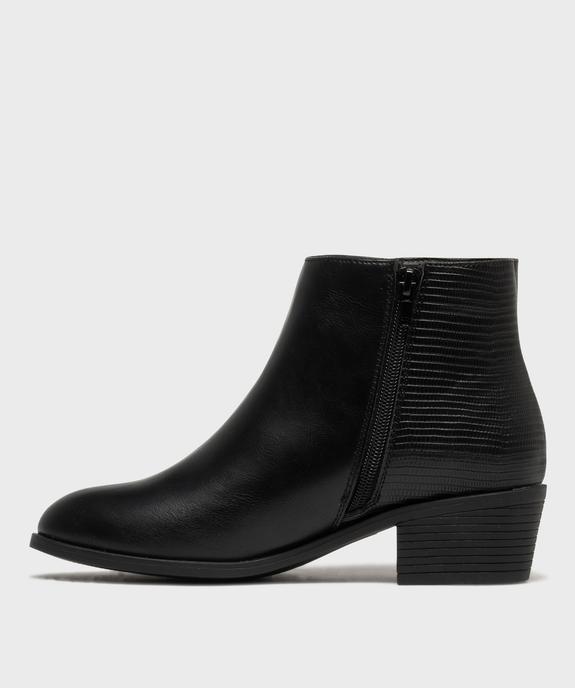 Boots à talon et bout rond femme vue3 - VALENTINA BALDA - GEMO