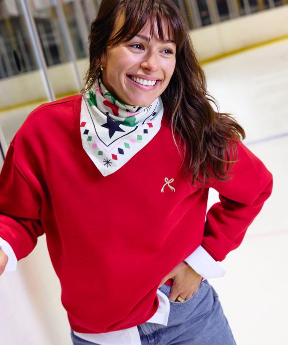 Foulard carré en coton imprimé femme - Gémo X Lulu la Nantaise vue2 - GEMO (ACCESS) - GEMO