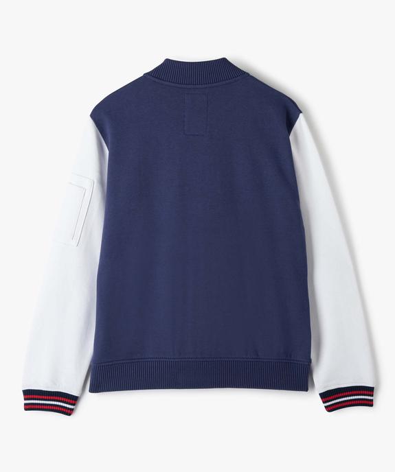Sweat garçon zippé style veste - Camps United vue4 - CAMPS UNITED - GEMO