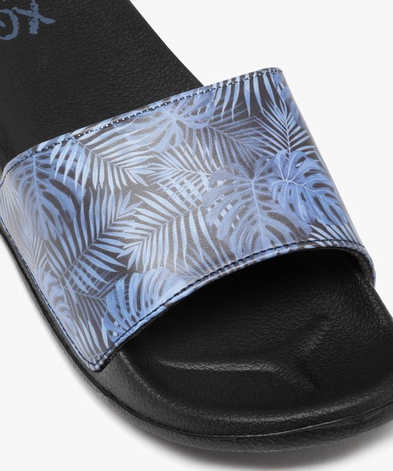 Mules de piscine homme imprimées feuilles vue6 - GEMO (PLAGE) - GEMO