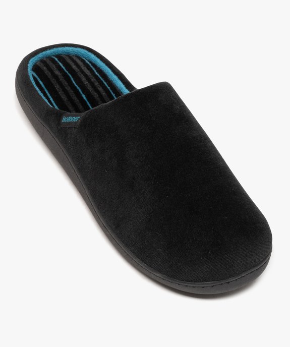 Chaussons mules en velours homme - Isotoner vue5 - ISOTONER - GEMO