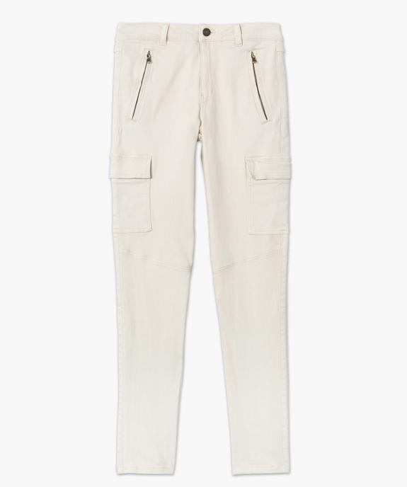 Pantalon femme avec poches à rabat sur les cuisses vue4 - GEMO(FEMME PAP) - GEMO